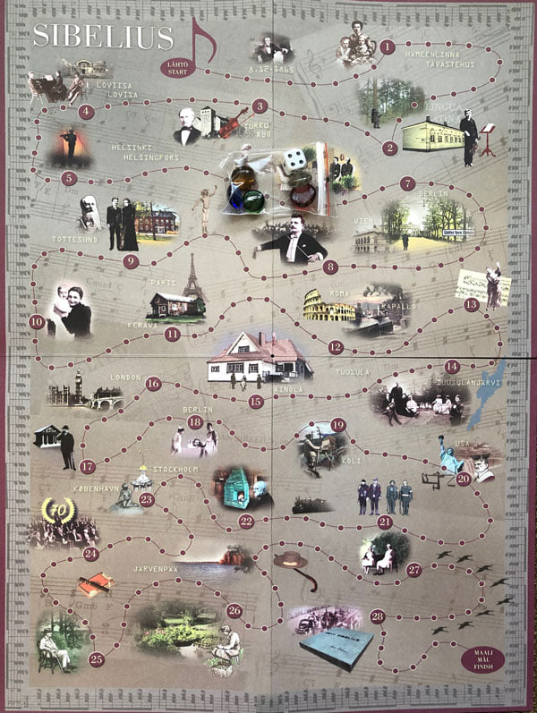 Sibelius Board Game and Incidental Music This Sunday