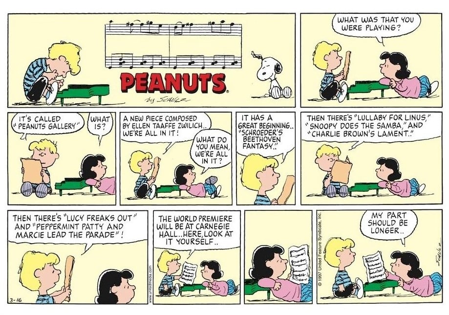 Ellen Zwilich Peanuts Pulitzer Winner!