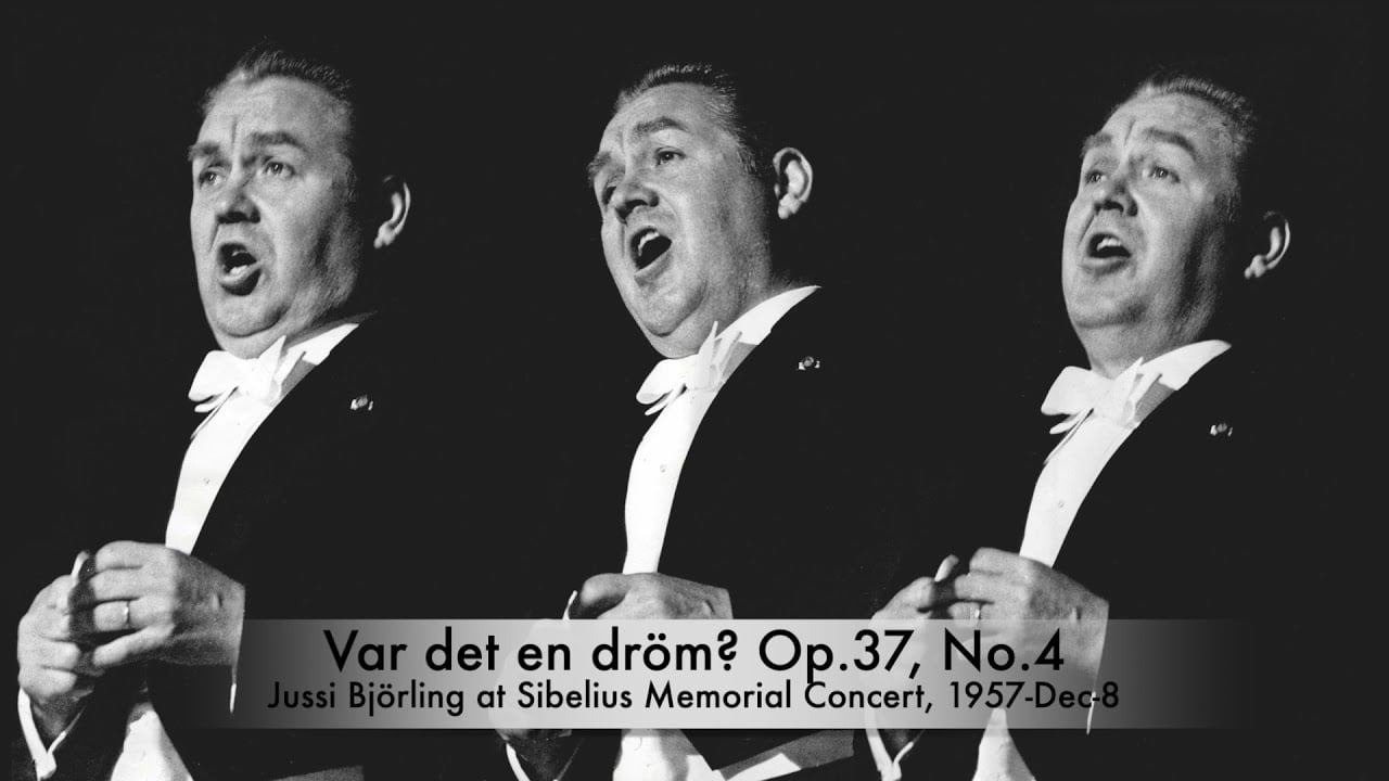 Björling Sings Sibelius Carnegie Hall 1957