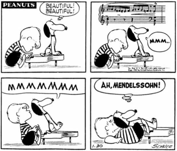 Mendelssohn Birthday Schroeder’s Spinning Song