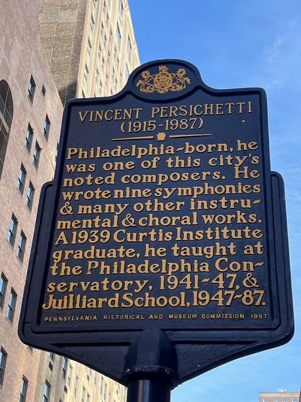 Remembering Vincent Persichetti