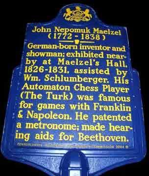 Maelzel’s Metronome The Turk & a Mysterious Death