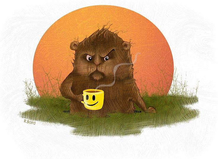 Happy Groundhog Day Waiting for Spring